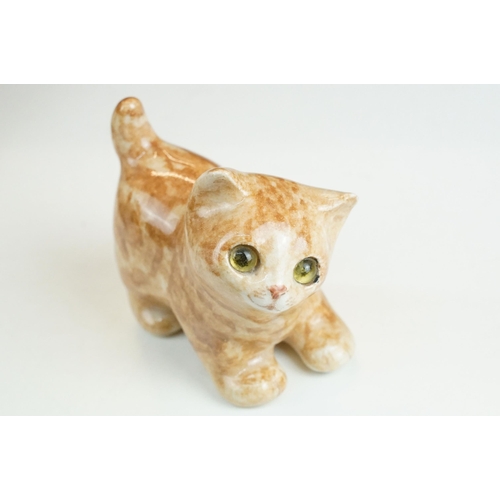 76 - Royal Crown Derby Imari pattern Siamese cat with gold stopper paperweight together with a Royal Worc... 