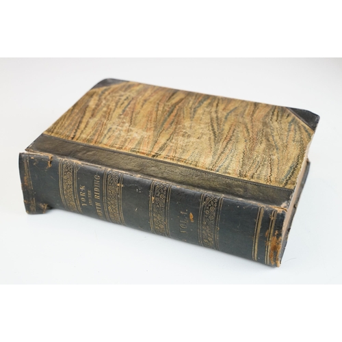 395 - 19th century books to include large family bible with brass fixtures, together with 'The Observer's ... 