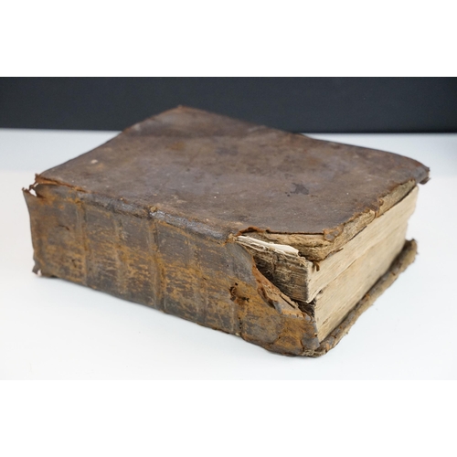 395 - 19th century books to include large family bible with brass fixtures, together with 'The Observer's ... 