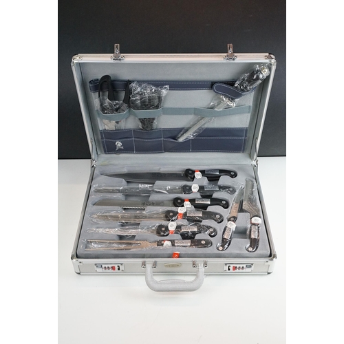 402 - Offenbach Solingen cased set of knives and carving equipment