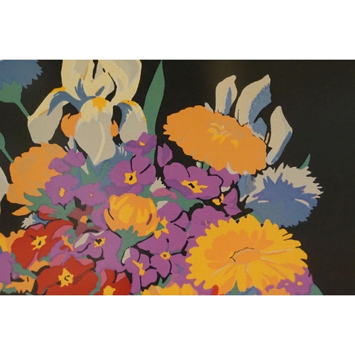 462 - John Edmund Mace (1889 - 1952), an early 20th century silkscreen print depicting a pot of flowers, s... 