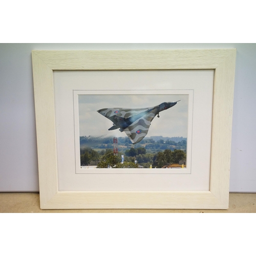 464 - Lesley Sheldon, aeroplane, watercolour, signed lower right, 22.5 x 32.5cm, gilt framed and glazed, W... 