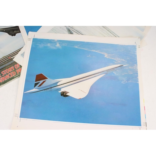 313 - A small group of Concorde related ephemera to include the 1975 Concorde magazine together with relat... 