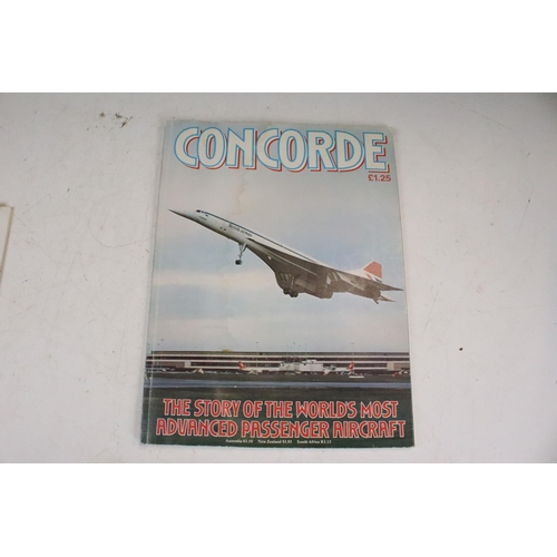 313 - A small group of Concorde related ephemera to include the 1975 Concorde magazine together with relat... 