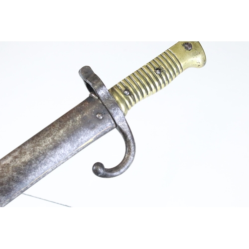 308 - WWI French Chassepot bayonet and scabbard