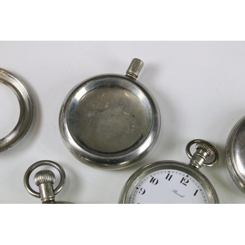 312 - Selection of pocket watches, to include Summit, Record together with pocket watch cases inscribed to... 