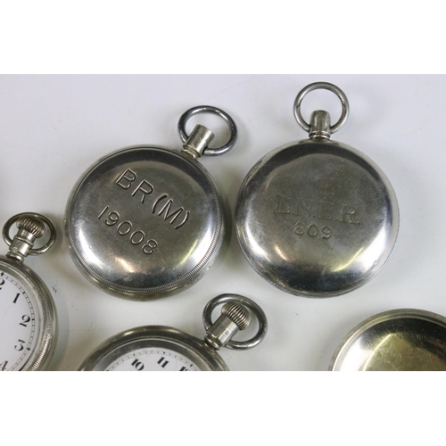 312 - Selection of pocket watches, to include Summit, Record together with pocket watch cases inscribed to... 