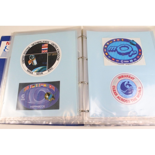 321 - Album of space travel and exploration stickers to include 'The Shuttle Mission Badge Collection' tog... 