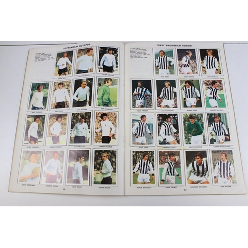 322 - Two Football sticker / stamp albums to include 1969-1970 and 1970-1971, both complete, together with... 