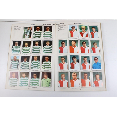 322 - Two Football sticker / stamp albums to include 1969-1970 and 1970-1971, both complete, together with... 