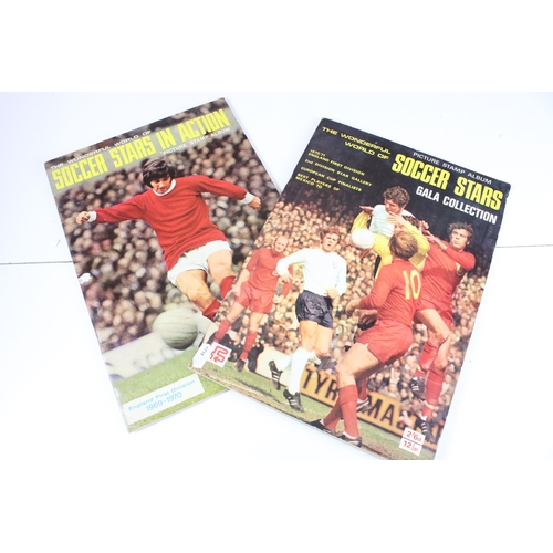 322 - Two Football sticker / stamp albums to include 1969-1970 and 1970-1971, both complete, together with... 