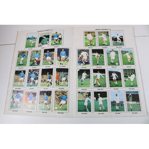 322 - Two Football sticker / stamp albums to include 1969-1970 and 1970-1971, both complete, together with... 