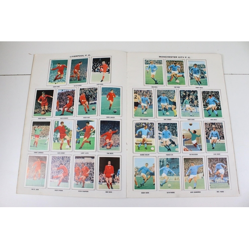 322 - Two Football sticker / stamp albums to include 1969-1970 and 1970-1971, both complete, together with... 