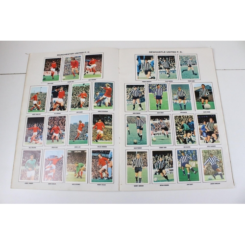 322 - Two Football sticker / stamp albums to include 1969-1970 and 1970-1971, both complete, together with... 