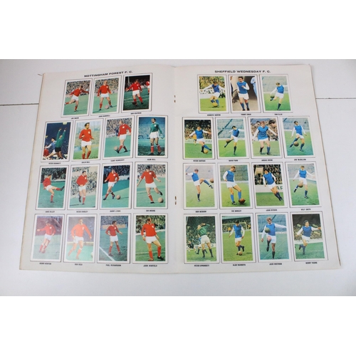 322 - Two Football sticker / stamp albums to include 1969-1970 and 1970-1971, both complete, together with... 