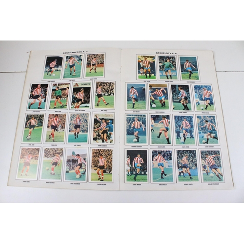 322 - Two Football sticker / stamp albums to include 1969-1970 and 1970-1971, both complete, together with... 