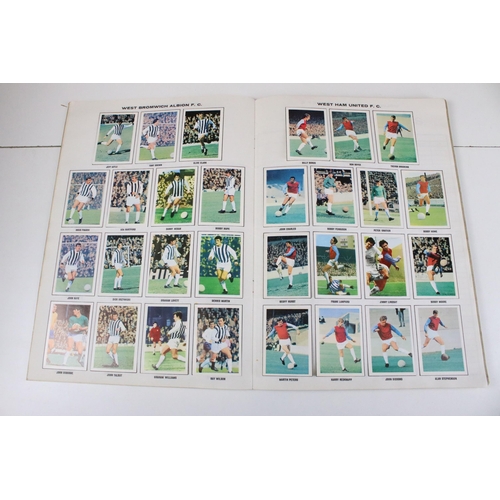 322 - Two Football sticker / stamp albums to include 1969-1970 and 1970-1971, both complete, together with... 