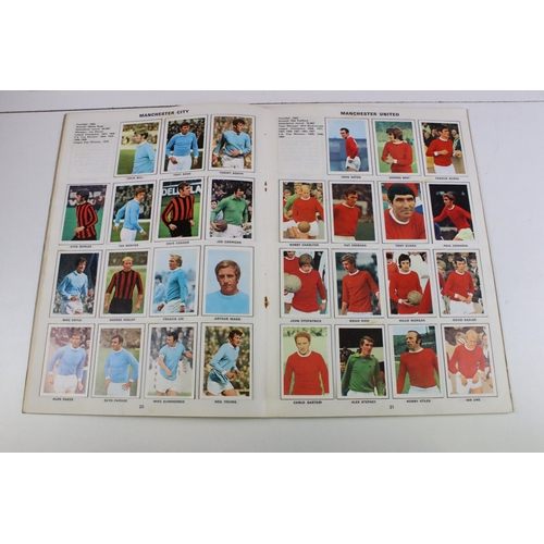 322 - Two Football sticker / stamp albums to include 1969-1970 and 1970-1971, both complete, together with... 