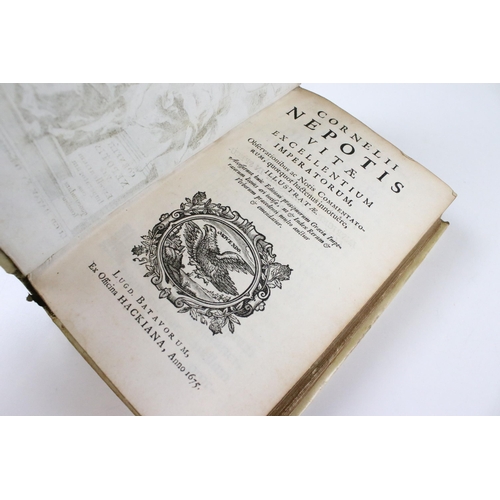 323 - Cornelii Nepotis Vitae Excellentium Impreatorum - Printed 1675 by Ex officina Hackiana, Lugd. Batavo... 