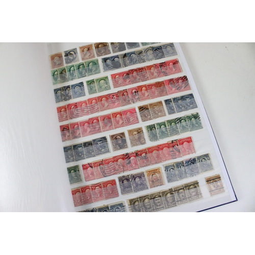 375 - Collection of stamps presented across 14 albums to include mostly 20th Century world franked stamps,... 