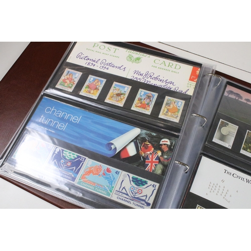 376 - Large collection of mostly recent presentation mint stamps to include approximately presentation pac... 