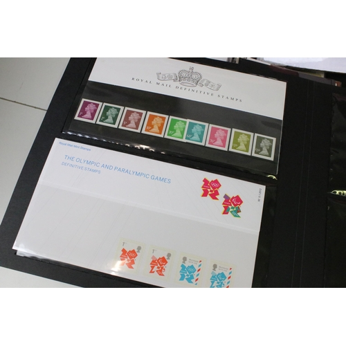 377 - Collection of mostly recent presentation pack stamps to include approx 100 + packs, mostly with asso... 