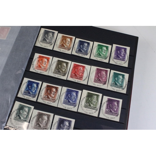 381 - Collection of franked world stamps across fifteen albums dating from the 19th and 20th Century to in... 