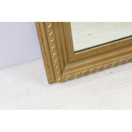 546 - Rectangular gilt framed mirror, 78.5 x 63.5cm overall