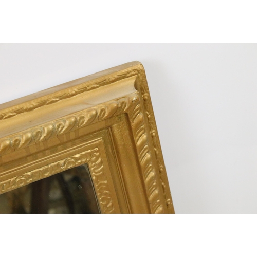 546 - Rectangular gilt framed mirror, 78.5 x 63.5cm overall