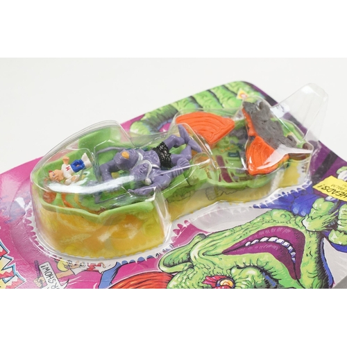 259 - Four carded Bluebird Mighty Max play sets to include Defeats Nightwing, Out-freaks Freaks (card bend... 