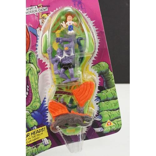 259 - Four carded Bluebird Mighty Max play sets to include Defeats Nightwing, Out-freaks Freaks (card bend... 