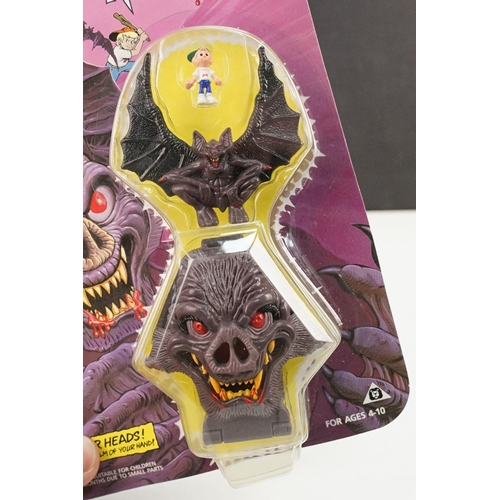 259 - Four carded Bluebird Mighty Max play sets to include Defeats Nightwing, Out-freaks Freaks (card bend... 