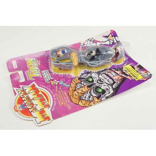 259 - Four carded Bluebird Mighty Max play sets to include Defeats Nightwing, Out-freaks Freaks (card bend... 