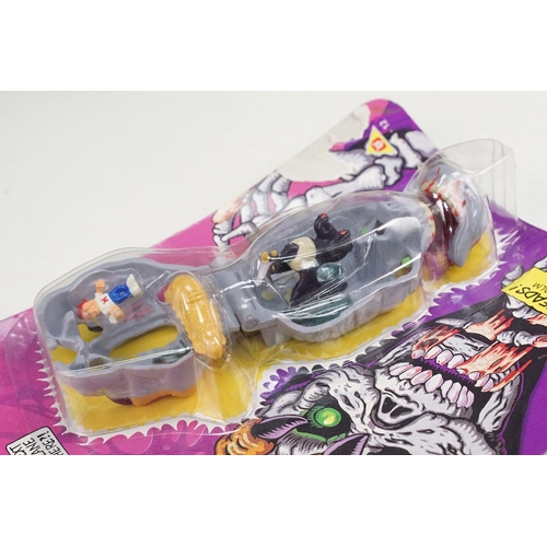 259 - Four carded Bluebird Mighty Max play sets to include Defeats Nightwing, Out-freaks Freaks (card bend... 