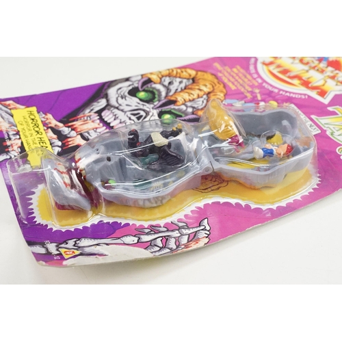 259 - Four carded Bluebird Mighty Max play sets to include Defeats Nightwing, Out-freaks Freaks (card bend... 