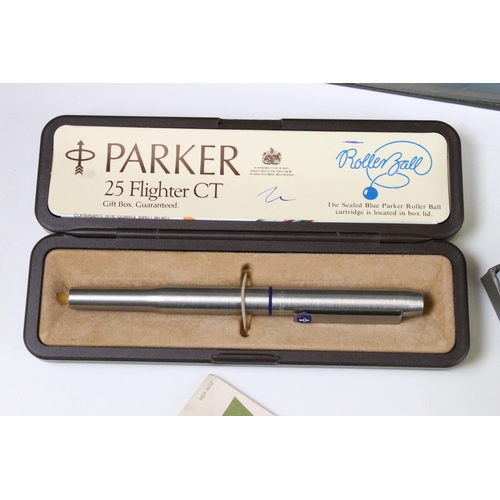 328 - Collection of ball point pens to include mostly Parker and some Pierre Belvedere and Autograph examp... 