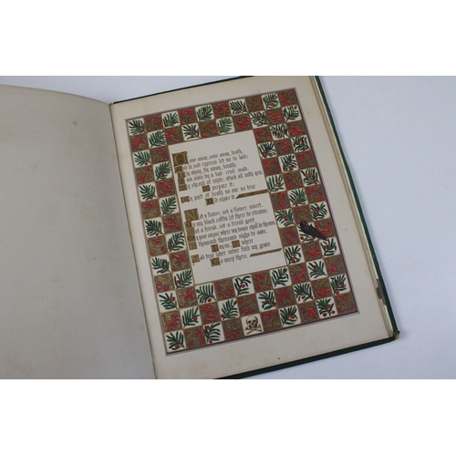 333 - Nineteenth century 'Songs of Shakespeare' illustrated by Charlotte Hoskyns Abrahall, with illuminate... 