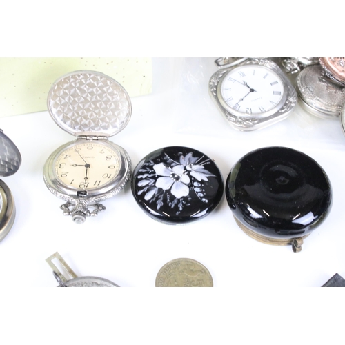 344 - Collection of late 20th Century assorted pocket watches and a small selection of wrist watches inclu... 