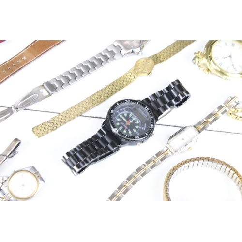 348 - Collection of assorted wristwatches to include Seiko 5, Accurist, Zurich, West Air, and a selection ... 