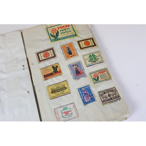 349 - Collection of assorted ephemera to include a collection of labels including cheese, match box and ci... 