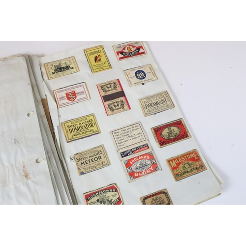 349 - Collection of assorted ephemera to include a collection of labels including cheese, match box and ci... 