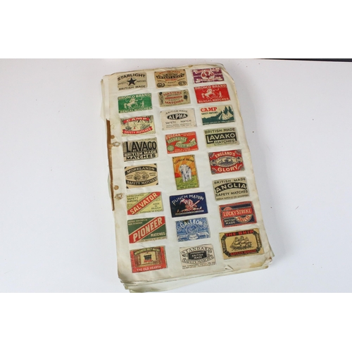 349 - Collection of assorted ephemera to include a collection of labels including cheese, match box and ci... 