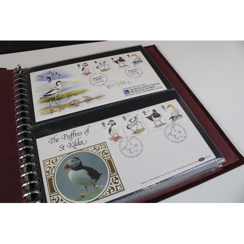 353 - Collection of first day cover stamps across five albums covering a wide range of subjects together w... 