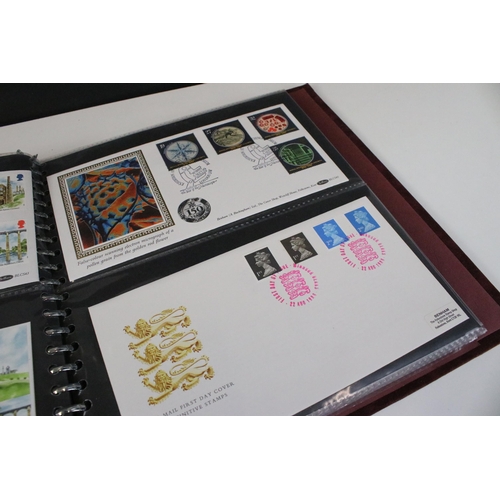 353 - Collection of first day cover stamps across five albums covering a wide range of subjects together w... 