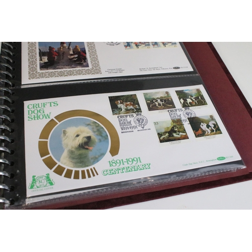 353 - Collection of first day cover stamps across five albums covering a wide range of subjects together w... 