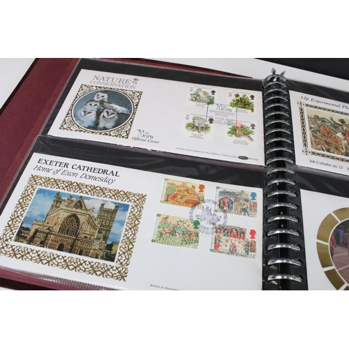 353 - Collection of first day cover stamps across five albums covering a wide range of subjects together w... 