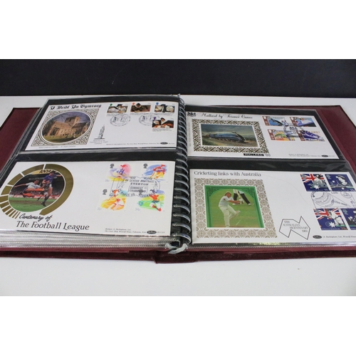 353 - Collection of first day cover stamps across five albums covering a wide range of subjects together w... 