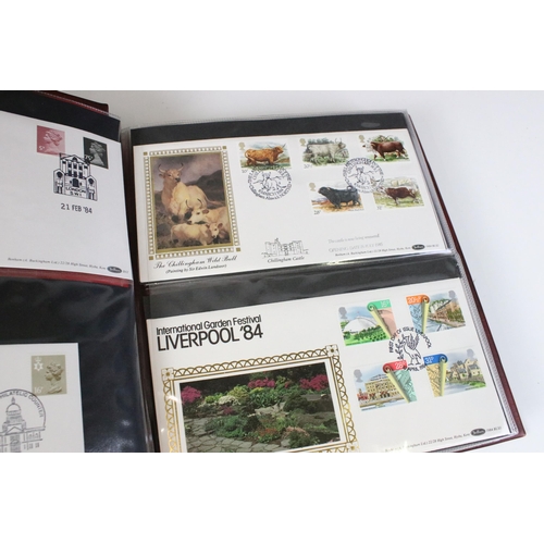 353 - Collection of first day cover stamps across five albums covering a wide range of subjects together w... 