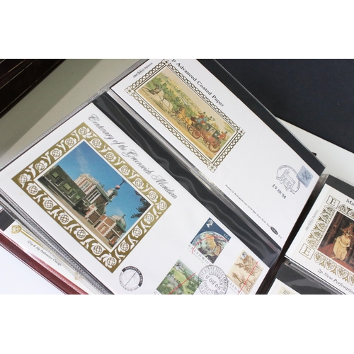 353 - Collection of first day cover stamps across five albums covering a wide range of subjects together w... 