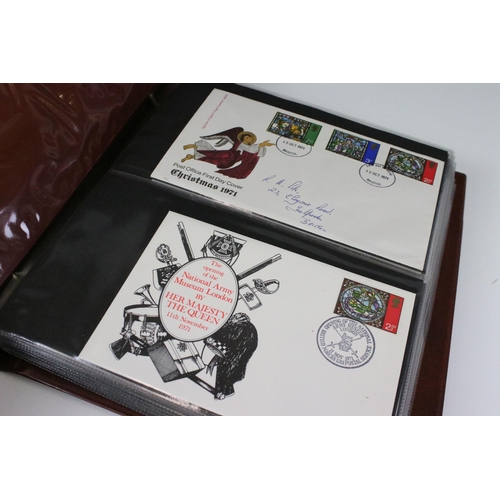 353 - Collection of first day cover stamps across five albums covering a wide range of subjects together w... 